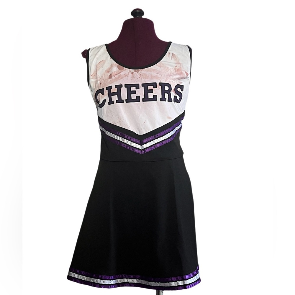 Zombie Black and purple cheerleader dress SM